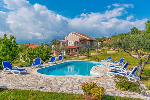 Villa Marija with swimming pool & spectacular view
