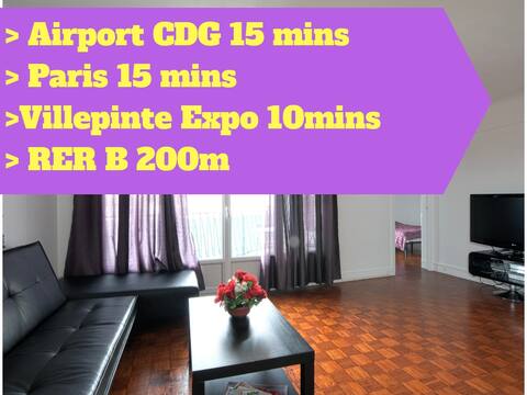 Airport CDG/ Paris / Aulnay-sous-Bois/Villepinte
