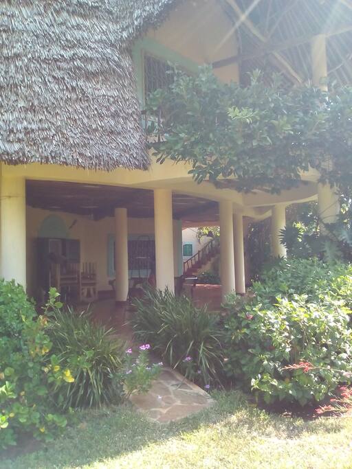 House entrance from the garden