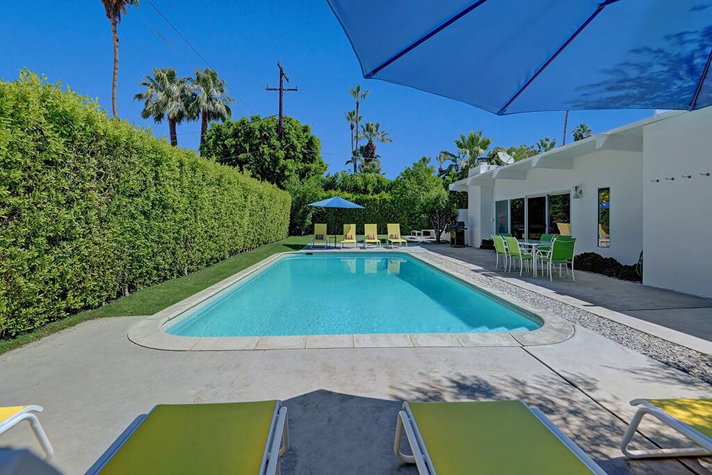 POOL AREA UNDER UMBRELLA