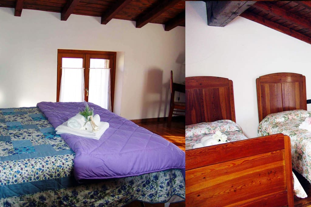 Camera matrimoniale + camera doppia: Soluzione famiglia, (possibilità di letto aggiunto)