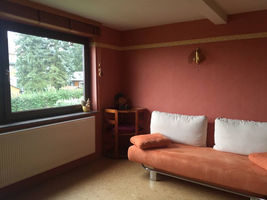 Wohnzimmer, mit Schlafcouch