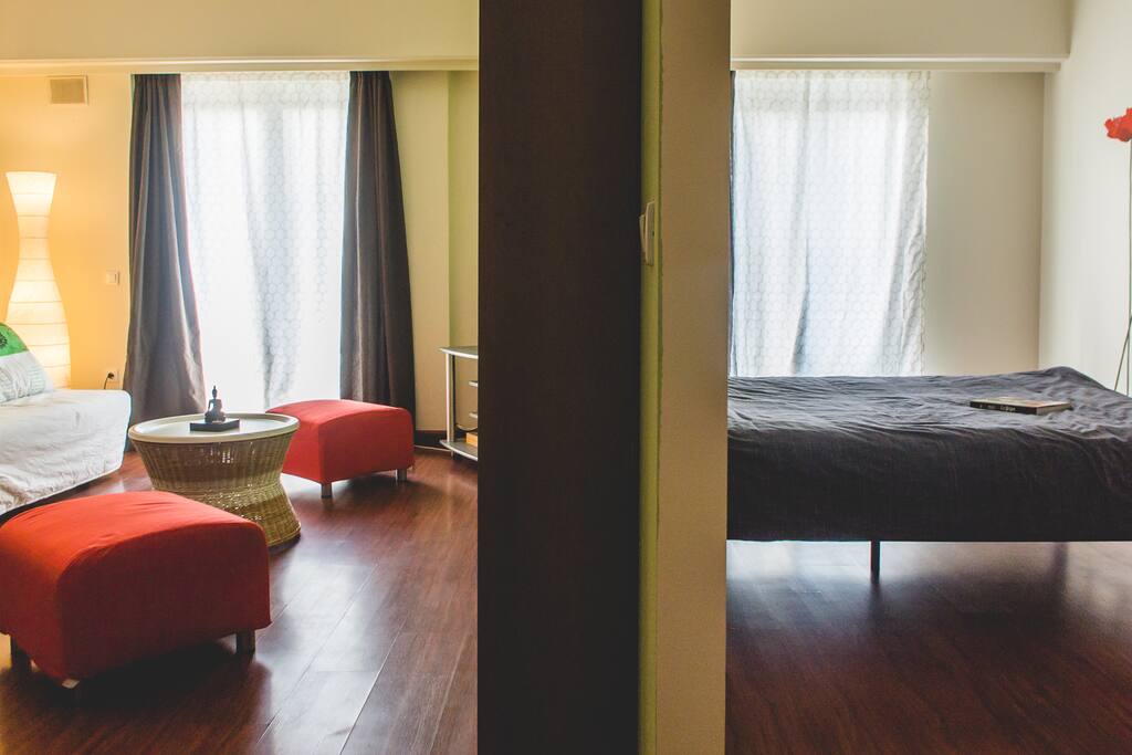 Second living room and bedroom.