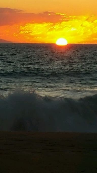 Sunset from the beach