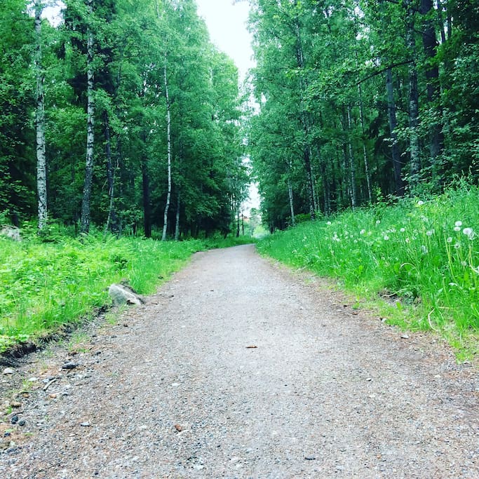 Promenads gatan ligger bara 10 meter bakom huset området heter lungan andas ut andas inne⭐️❤️
