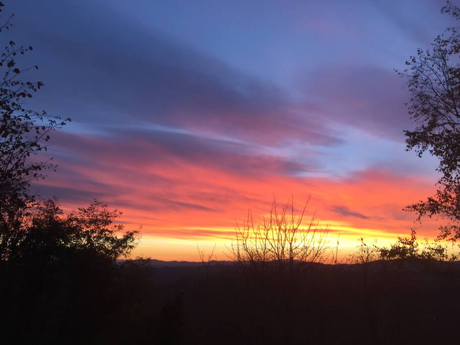 View from the balcony - sunrise