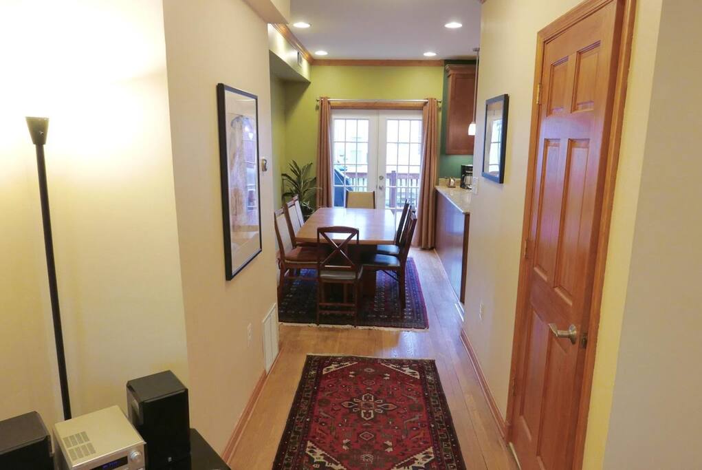 View of dining room from living room
