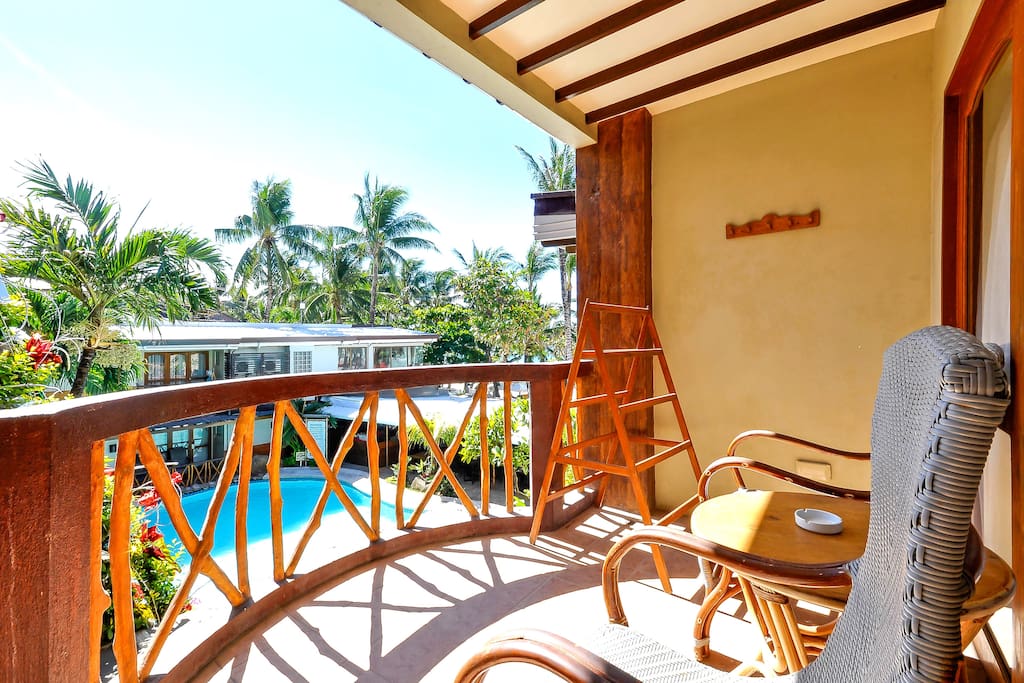 A Poolside Room, just steps away from White Beach Station 2.