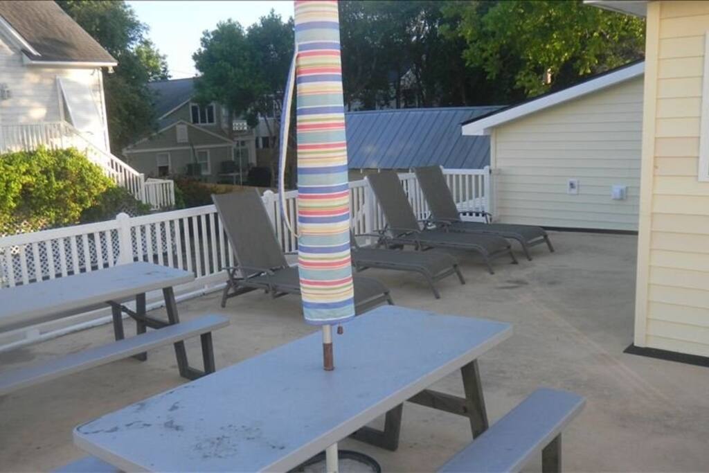 Sun Deck
The grill is provided, great for outdoor entertaining!