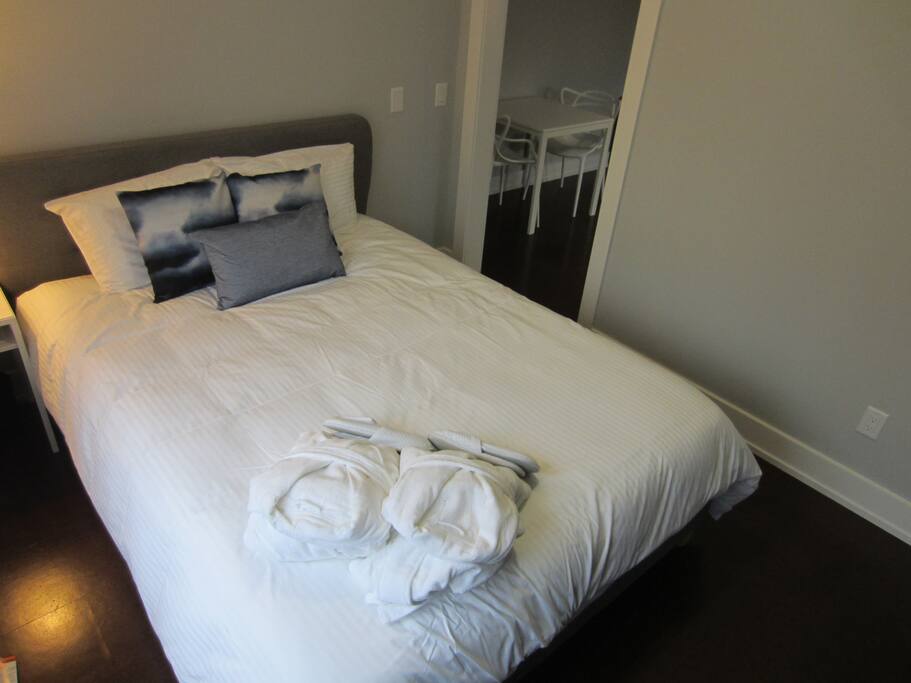 Robes and slippers provided for all guests