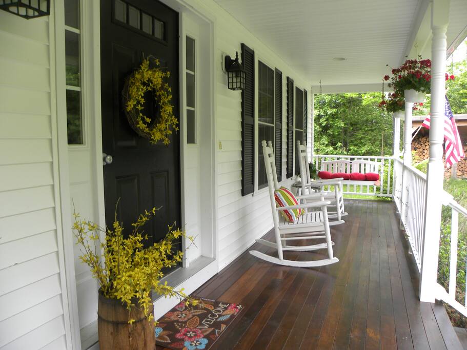 Entry door and front porch