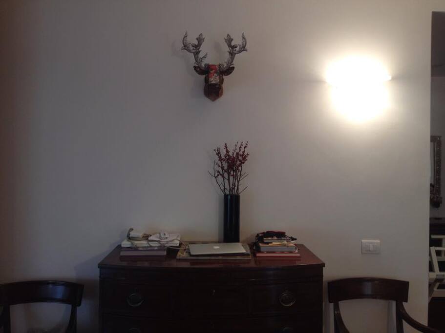 Antique Italian furniture with a hint of design makes is a neo-chic place to stay :)