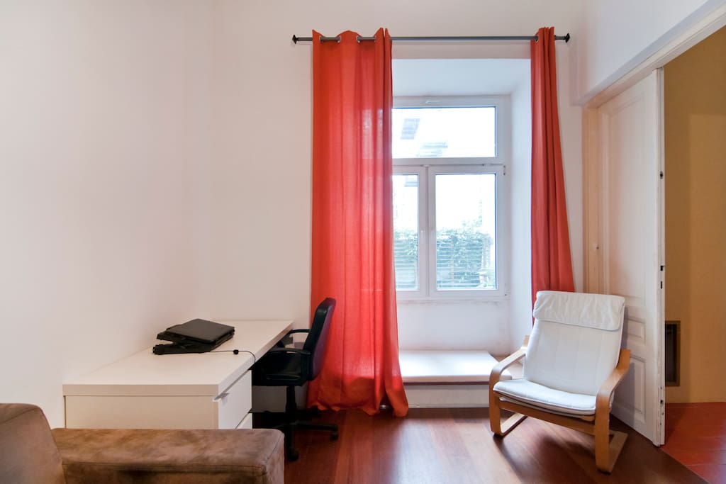 Desk and chair in bedroom 2