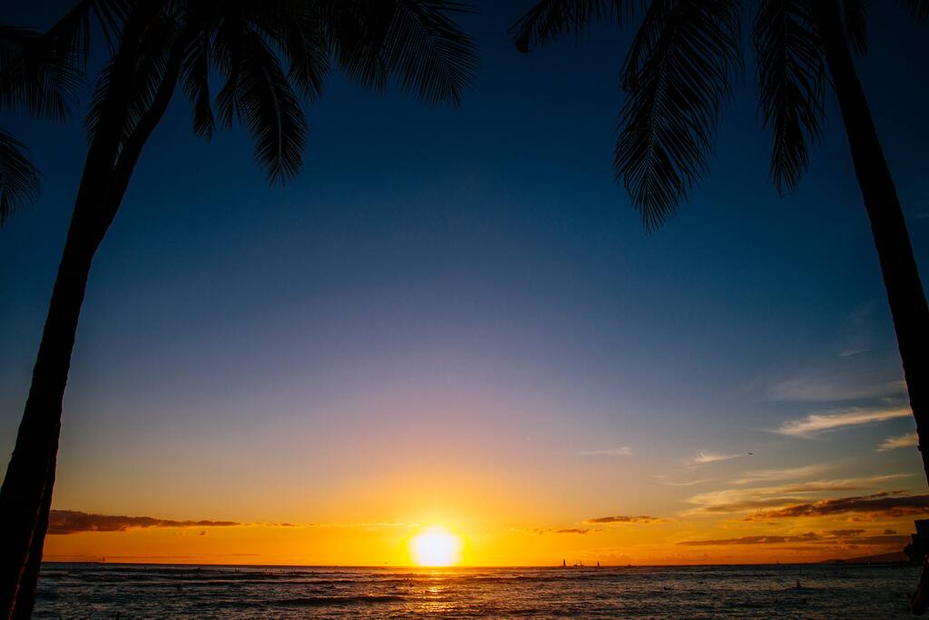 Relaxing and Enjoy the Sunset