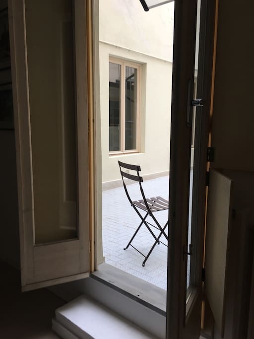 Private terrace.