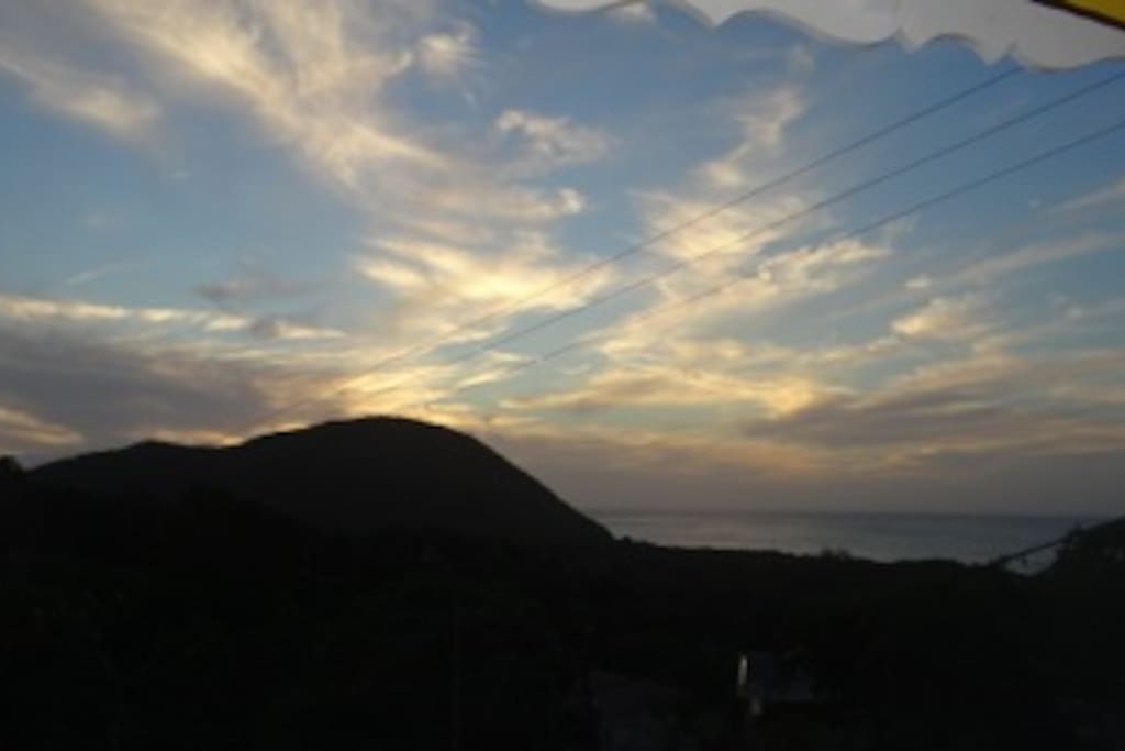 Vue du coucher de soleil