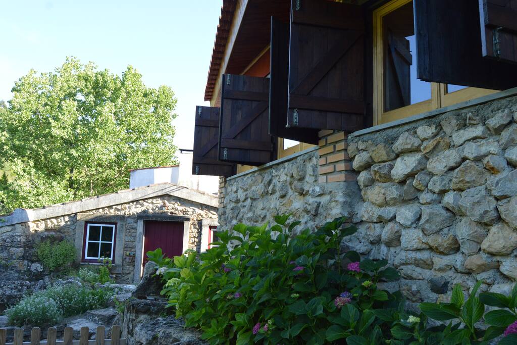 Little house on the right and family house (watermill) in front