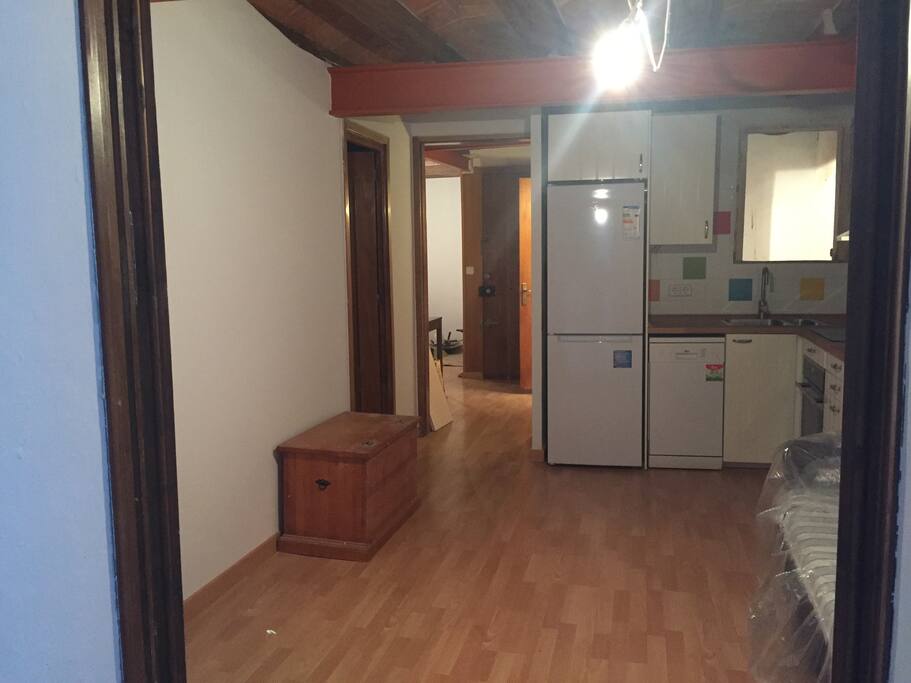living room & kitchen