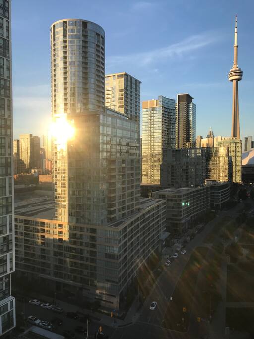 CN Tower views from the apartment