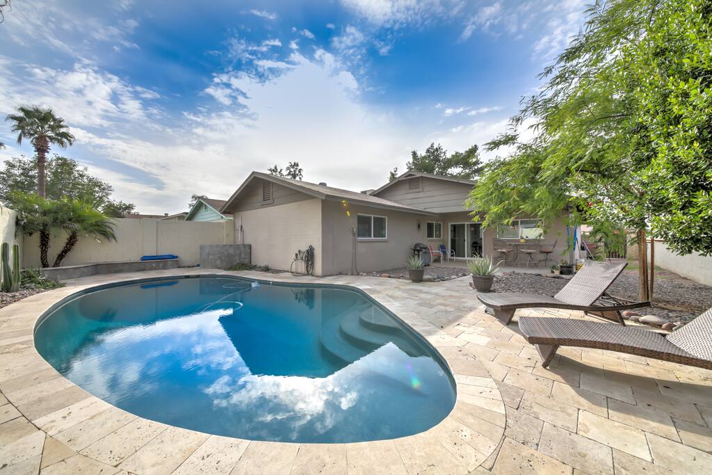 Resort style backyard
