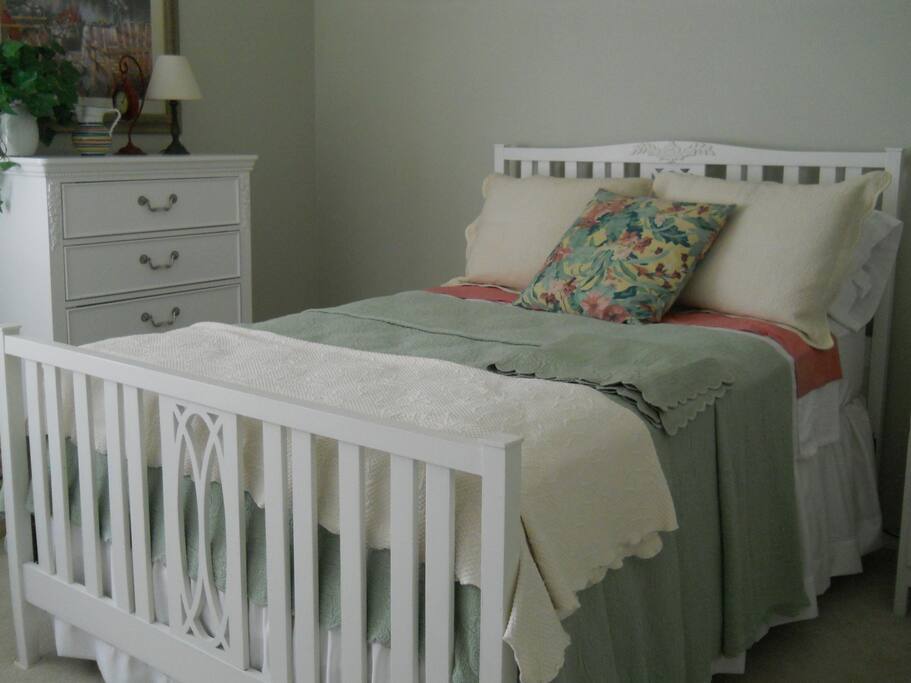 This is the Guest bedroom which has a Full size bed