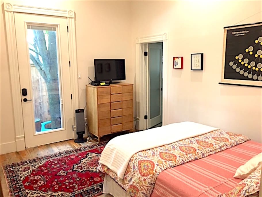 Private entrance to the space and full cable TV.