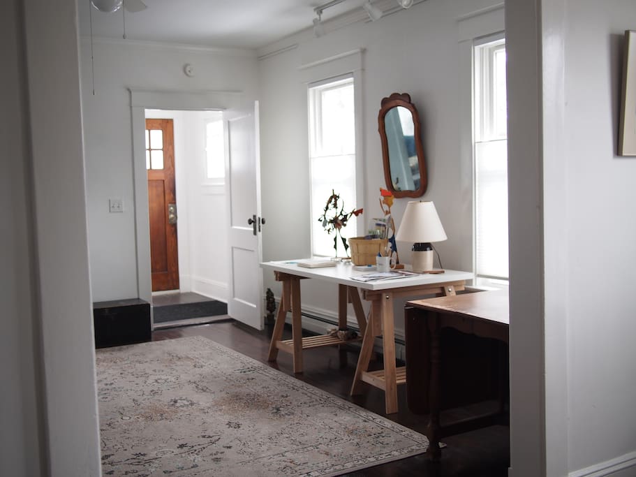 From dining area to front door.
