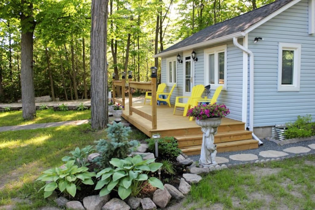 Side of front deck