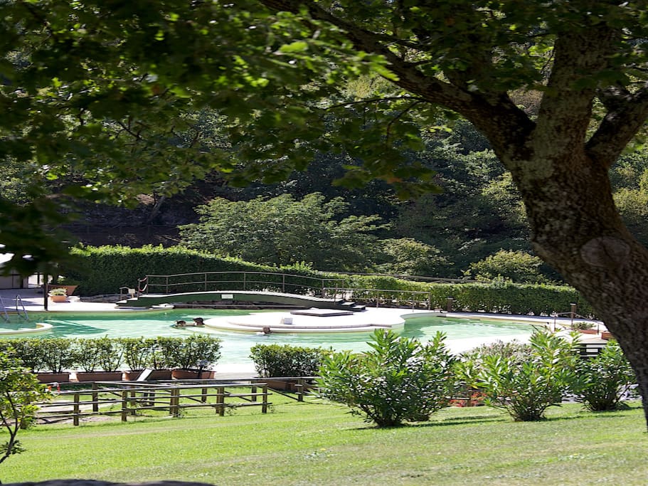 Thermal pool at 37 degrees for our guests in the property