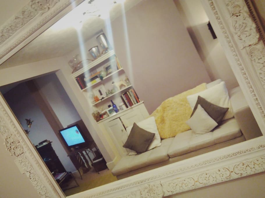 Living room & Dining room, 3 large sofas, tv, dining table
