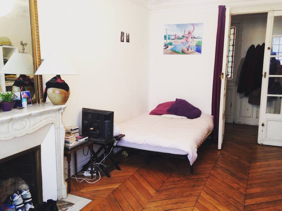 the large bed- new & comfy