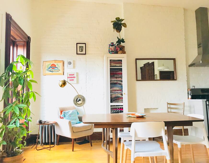 bright and open spaces with extra tall ceilings