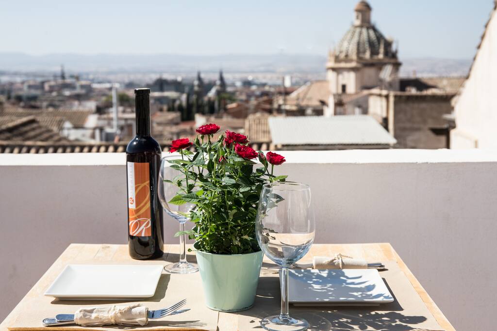Menu bajo reserva en terraza