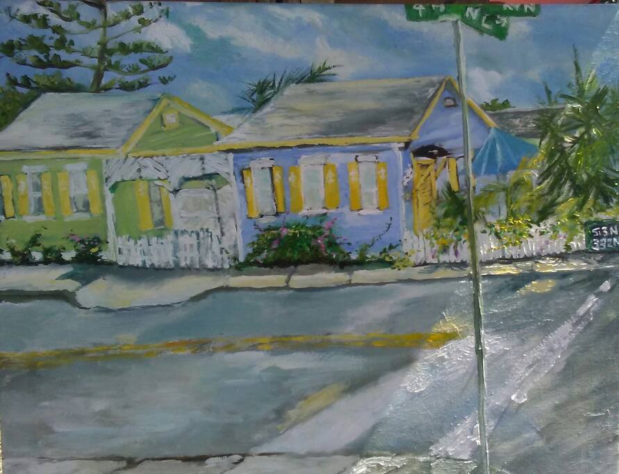 The Tropics Compound as interpreted during our Town's Plein Air festival.