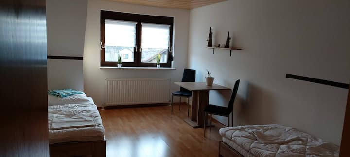 Bedroom 2 with two single beds