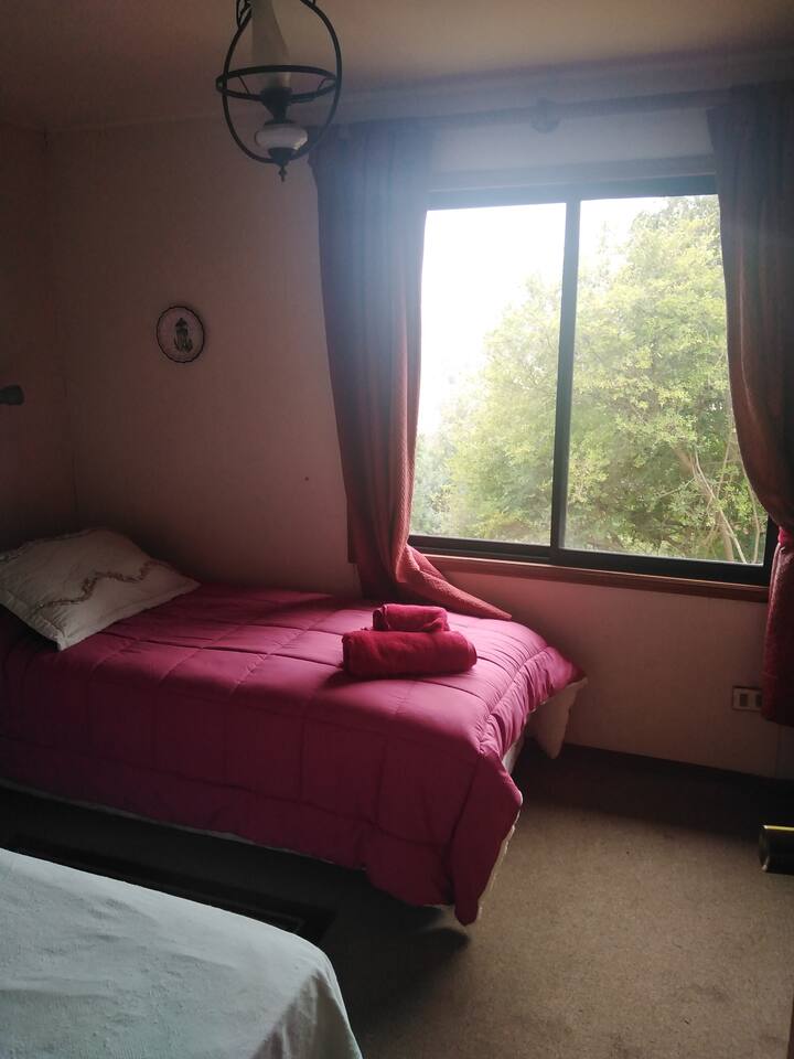 غرف ذات نافذة كبيرة وغابة أصلية صلبة ونهر مايبو 