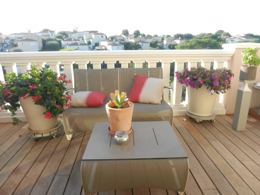 terrasse en bois exotique