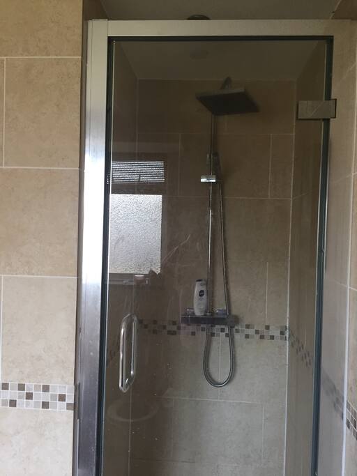 Walk in power shower