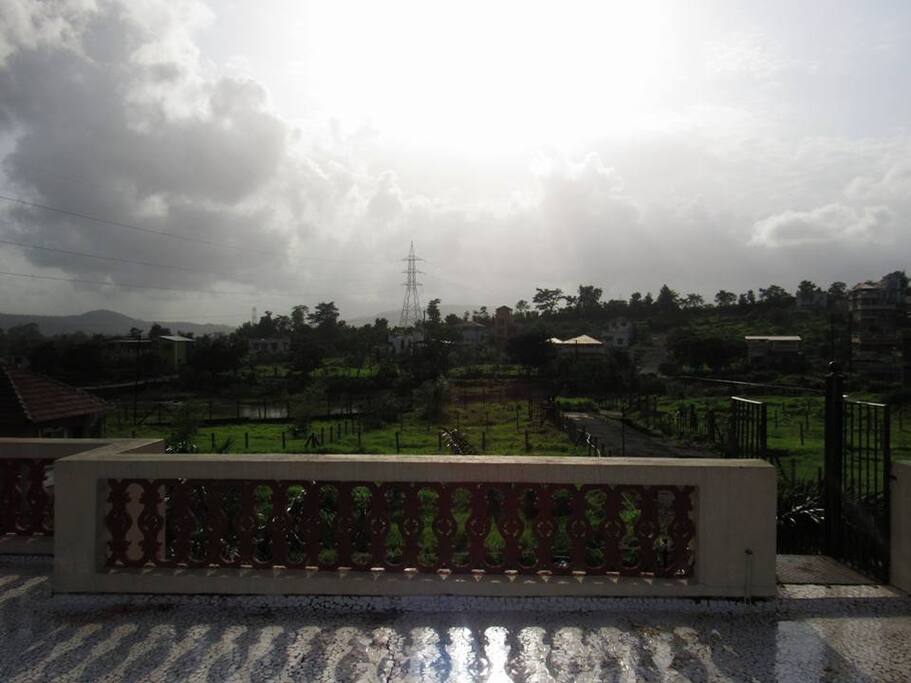 Front view from terrace
