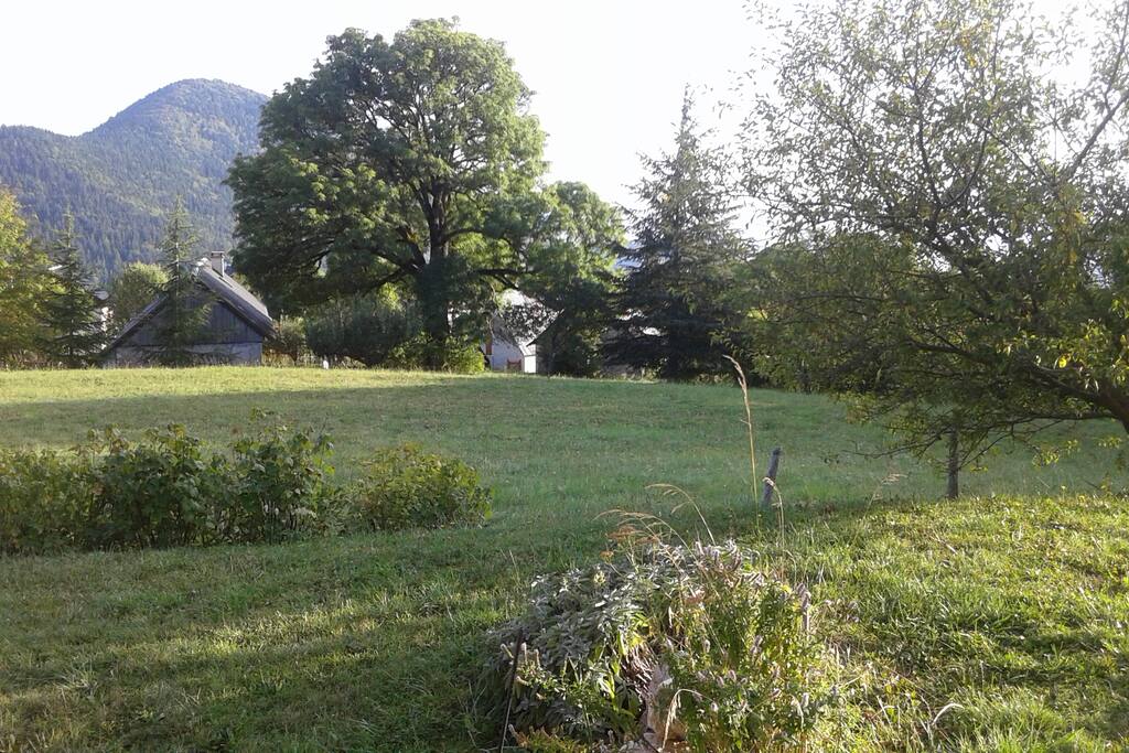 Vue de la maison et terrasse