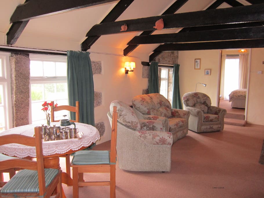 The dining area