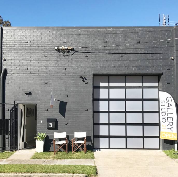 Exterior of warehouse/gallery