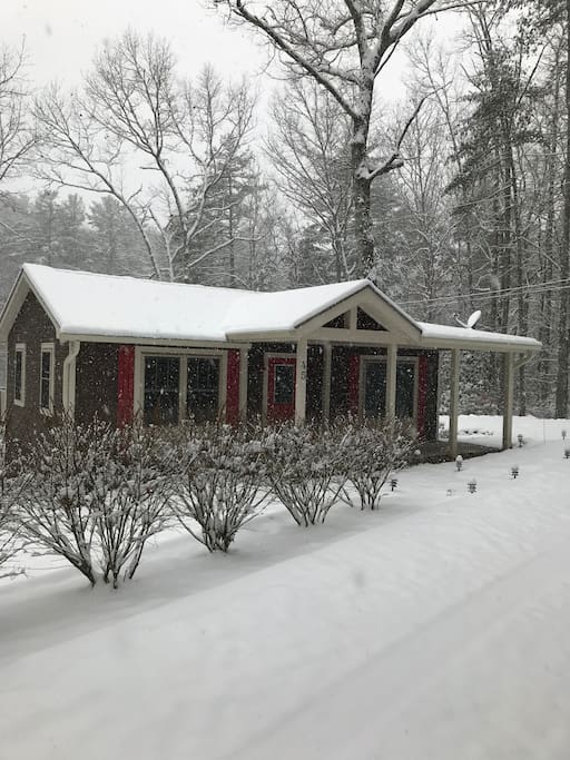 A totally different view after an 18" snow fall.