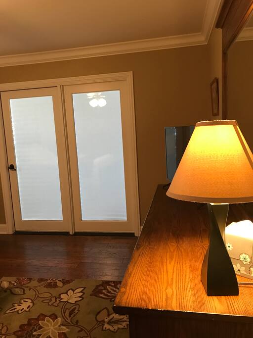 Large luxury bedroom with flat screen WiFi TV ,