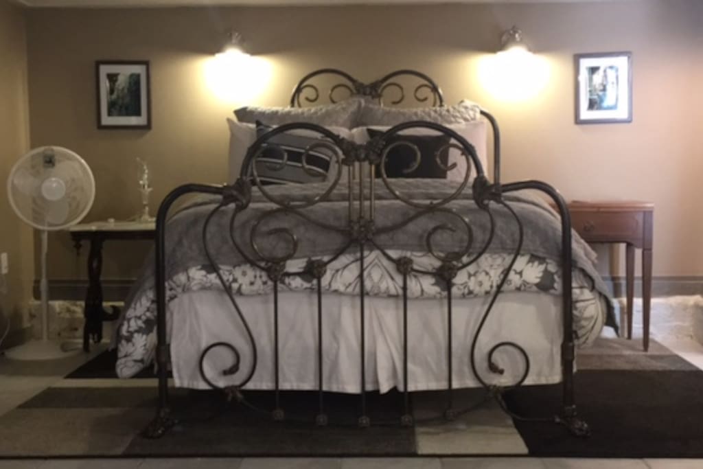 Queen Size Historic Iron Bed