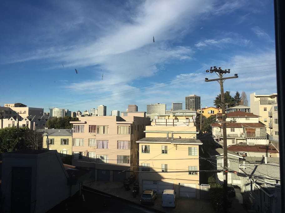 View from the living room windows