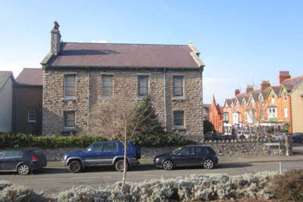 Side view from Aldi car park