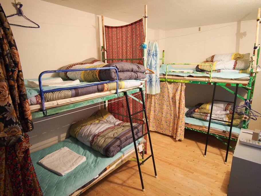 4ベッドドミトリーです An example of 4 bed dormitory room.
