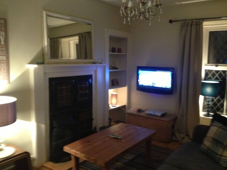 log burning fire
sky TV
WiFi connection