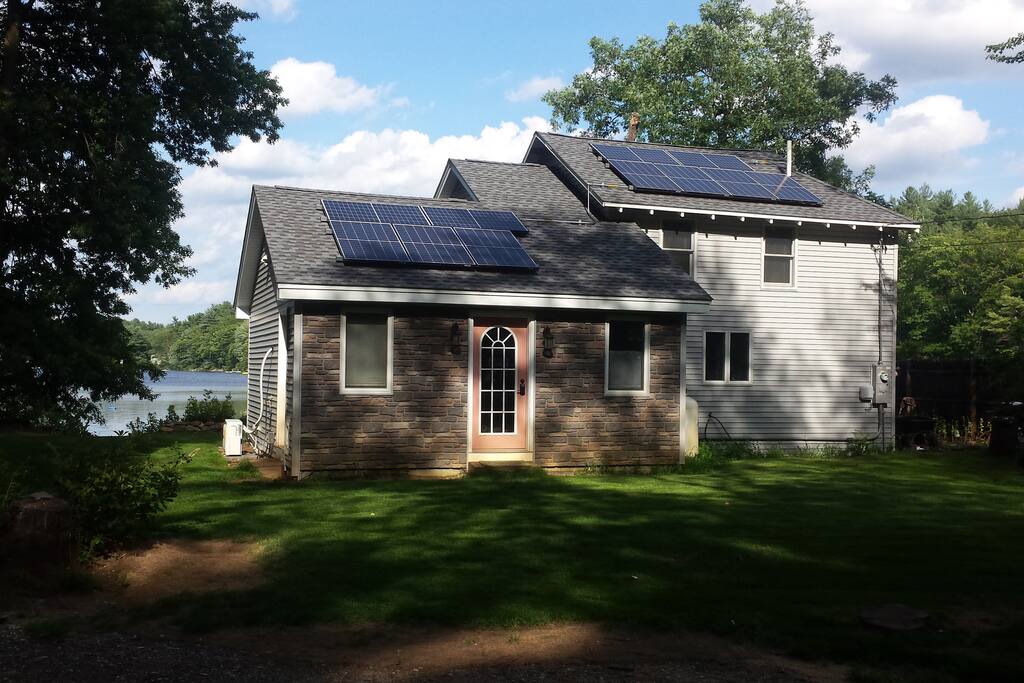 Summer view of cottage.